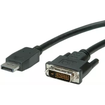 Video Cable Adapter VALUE 11.99.5619 1.5m DisplayPort to DVI Black
