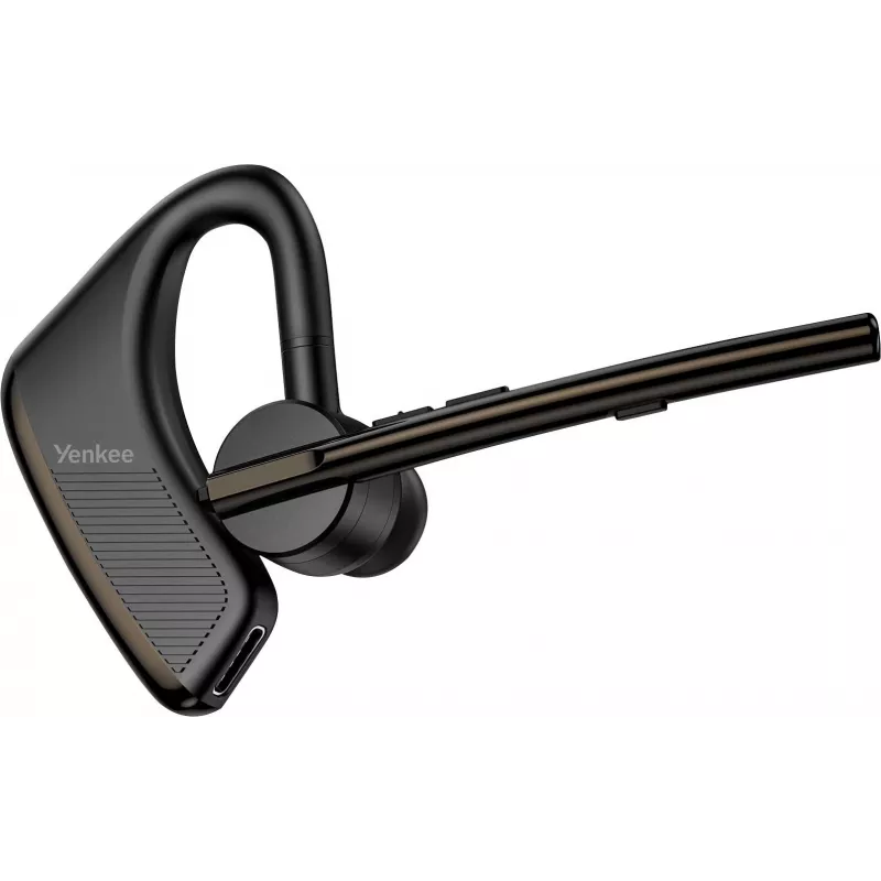 Wired/Bluetooth Handsfree Set YENKEE YHF F20BK — headset and inline mic for calls and audio