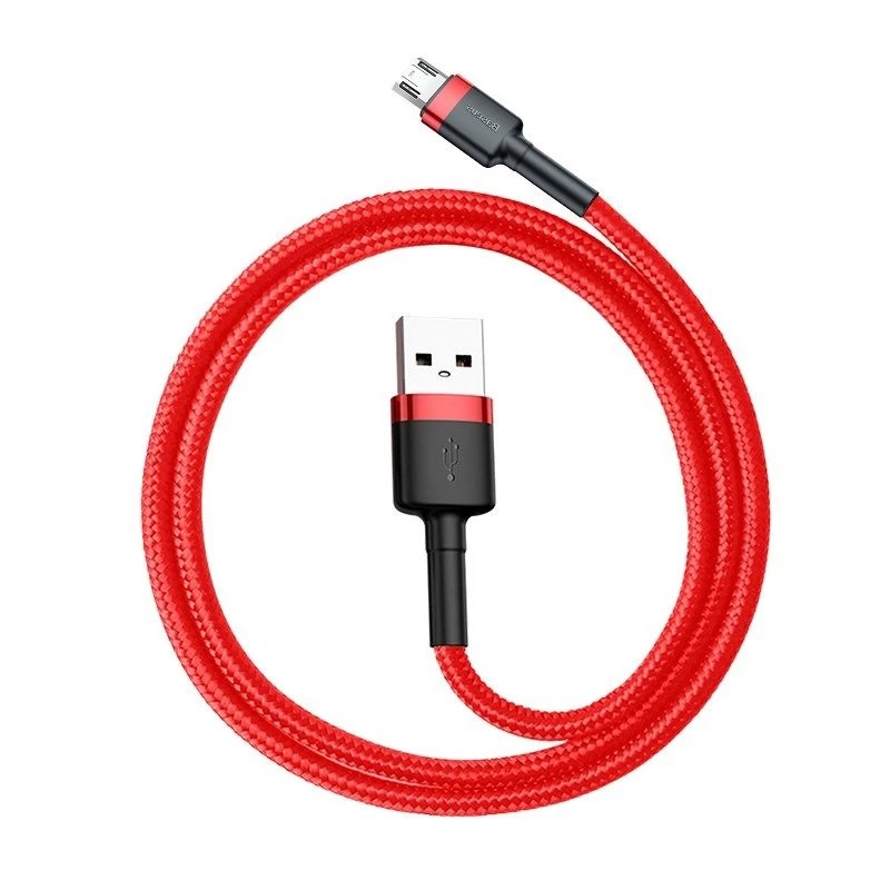 USB cable Baseus CAMKLF-C09 2m USB A Micro-USB B Red