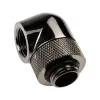 XSPC 90° Adapter G1/4 inch AG to G1/4 inch IG, rotatable, black chrome, 4-pack
