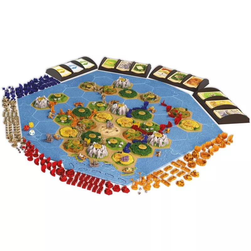 Board game Kosmos KOO Catan 3D – Seefahrer + Cities & Knights expansion set