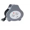 Power extension reel MONTIS MT188-10 10 m cable, 2 AC outlets, grey