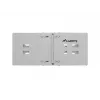 Rack wall mount 19 inch 4U LANBERG — 497×400/240 mm, gray