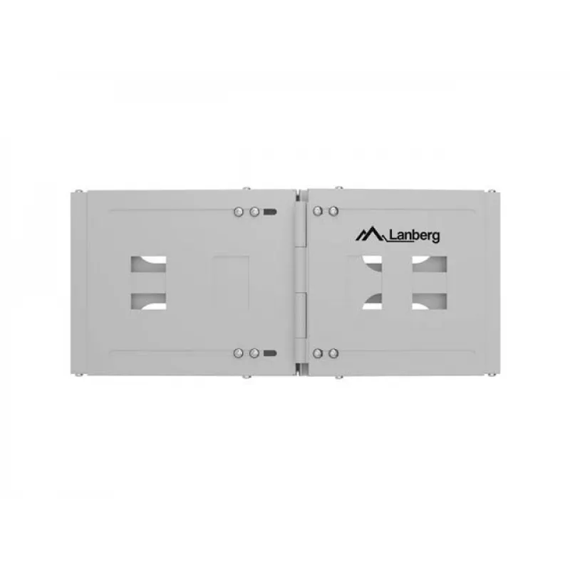 Rack wall mount 19 inch 4U LANBERG — 497×400/240 mm, gray