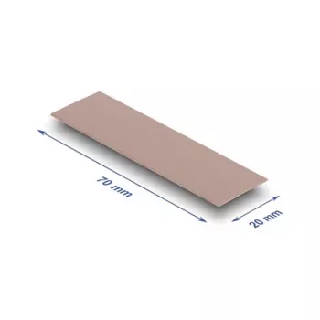 Thermal pad DeLOCK 18479 3 W/m·K Pink 20x70x0.75 mm