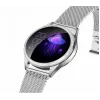 Smartwatch ORO-MED ORO-SMART CRYSTAL SILVER — round metal housing, LCD 240×198, 1.04 inch display, Bluetooth 4.0, waterproof, 120 mAh battery