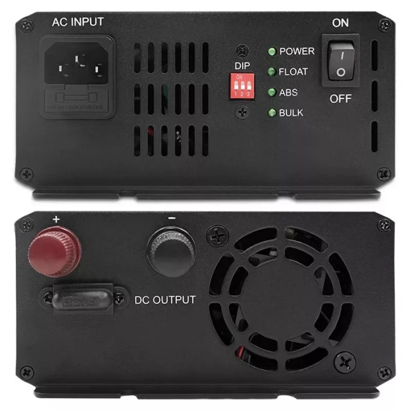 Charger QOLTEC Monolith 20A 12V for LiFePO4, AGM, GEL, SLA batteries
