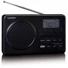Portable radio Lenco MPR-035BK — FM/AM, mains and battery power, 2.5 inch LCD, 20 FM presets, 3.5 mm output