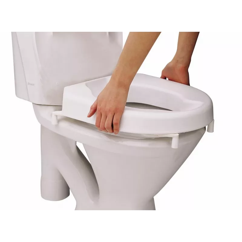 Etac Hi-Loo raised toilet seat with lid, 10 cm