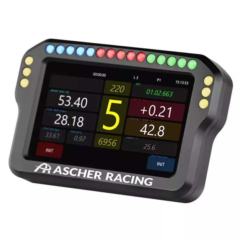 Steering wheel dashboard Ascher Racing 4 inch model 76080028 for sim racing setups