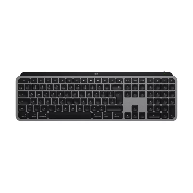Logitech MX Keys S for Mac keyboard Office RF Wireless + Bluetooth QWERTZ German Aluminium White