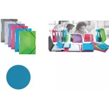 ELBA Hawai Corner Elastic Folder, A4, Assorted Colours, PP, 3 Flaps, 240 x 320mm - 20 Pack (100201189)