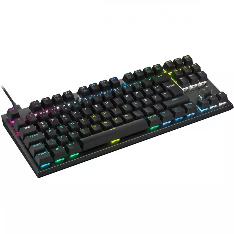 Corsair K60 PRO TKL Optical-Mechanical Gaming Keyboard, OPX Switches, RGB, Black