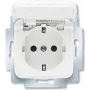 BUSCH JAEGER 20 EUKB-214 - CEE 7/3 - 2P+E - White - 250 V - 16 A - 71 mm