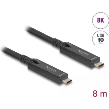 DeLOCK USB Cable USB 3.2 Gen 2 8m USB C Black 84256