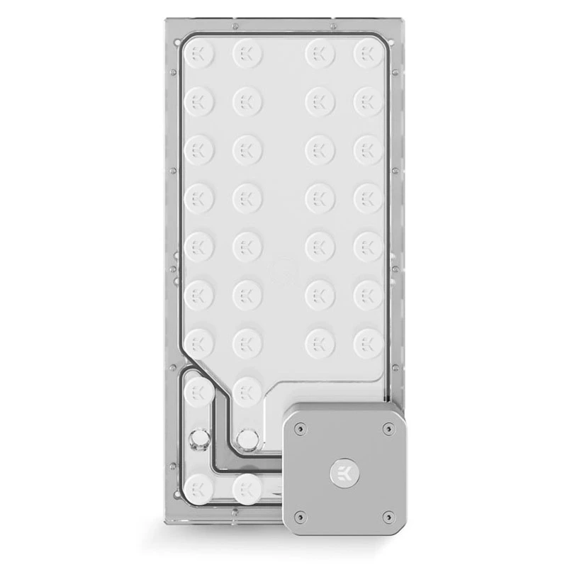 Distroplate ek water blocks EK-QuantumX Loophole D5 PWM silver — distribution plate for D5 pump, silver finish