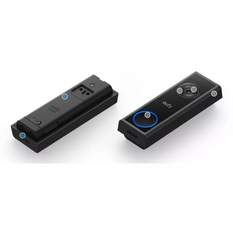 Video doorbell Eufy C31 2K with MicroSD support, 2560×1440, 6500 mAh, wired & wireless, black