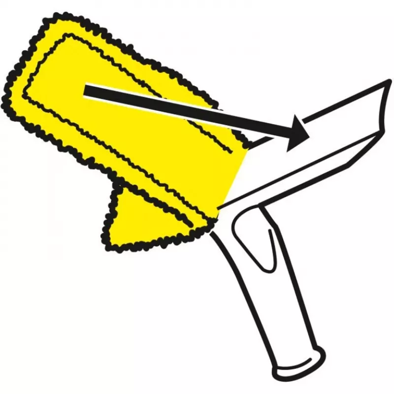Window cleaner accessory Karcher 2.633-130.0 — microfiber cleaning cloths 275 mm (2 pcs)