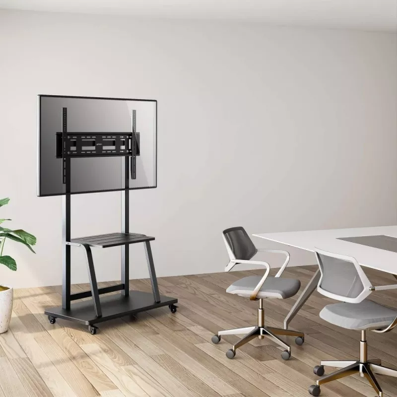 Trolley stand MANHATTAN 1-screen 37–100 inch Black VESA 200x200–800x600 Max 150 kg