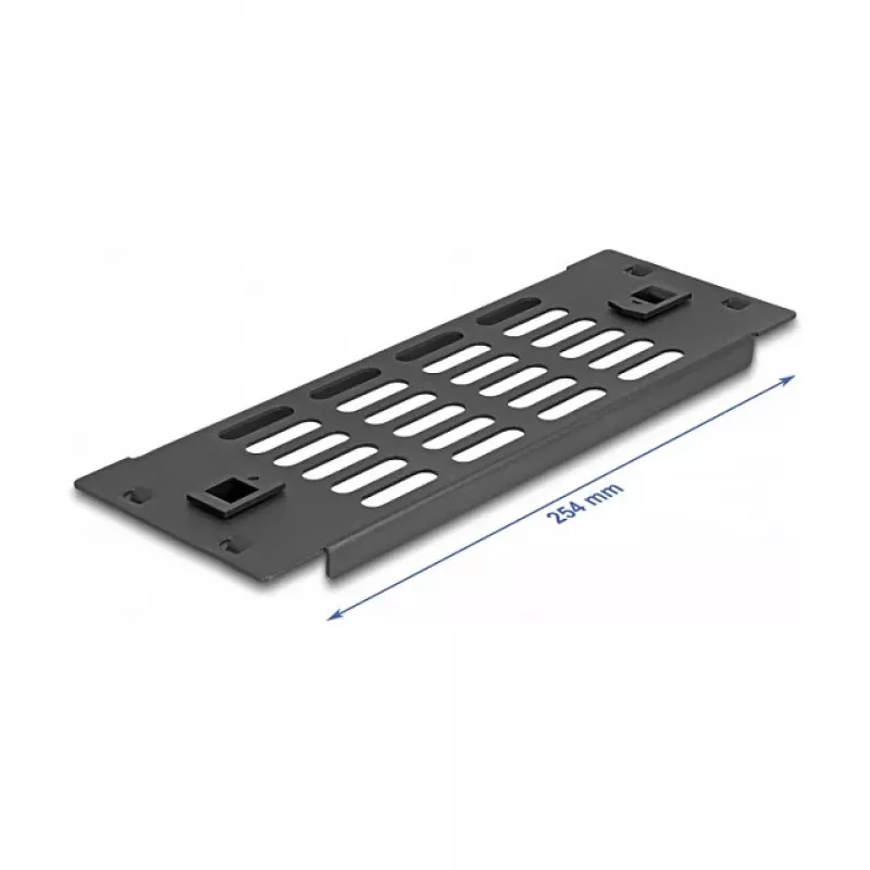Vented blank panel DeLOCK 10 inch Network Cabinet Panel 2U black