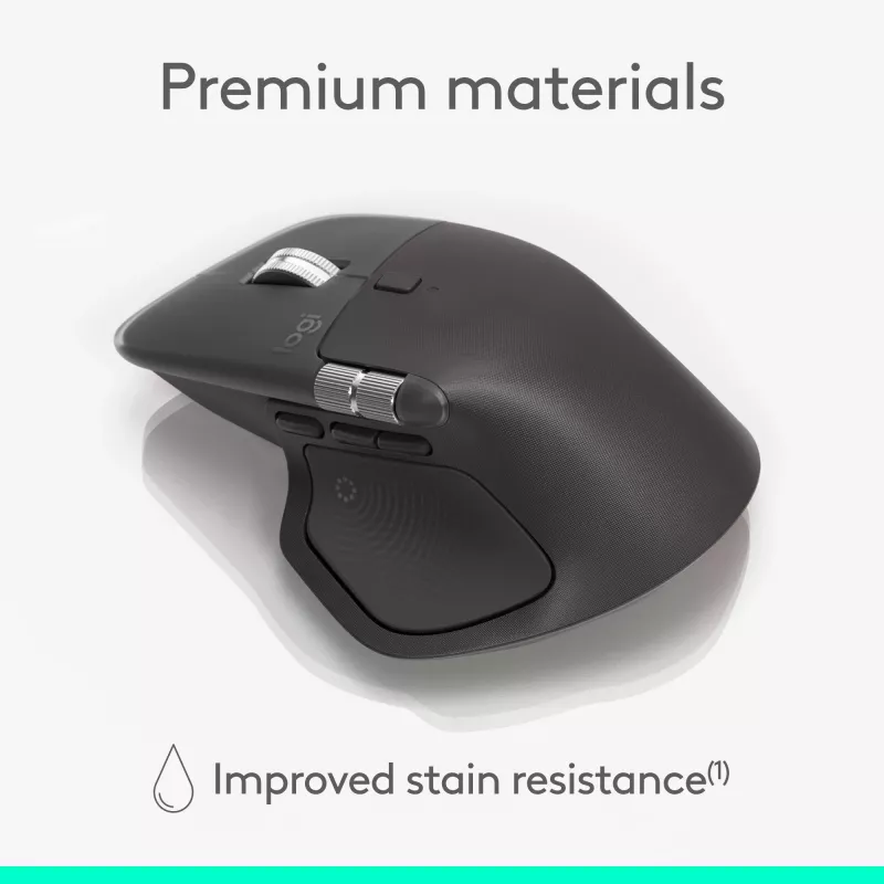 Logitech Logitech MX Master 4 for Business Mouse - Wireless + Bluetooth, 8000 DPI, Graphite | Logitech