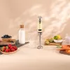 Hand mixer CECOTEC Power Mixer RetroYellow 1200MAX Cream&Crush, 1200 W, multiple speeds, dough hooks and beaters