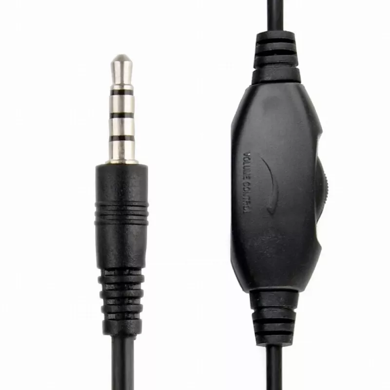 Wired gaming headset GEMBIRD MHS-03-BKRD — binaural, circumaural, 3.5 mm, 1.8 m cable, red/black
