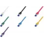 Logilink Professional - Patch-Cable - RJ-45 (M) to RJ-45 (M) - 1.5 m - 6 mm - S/FTP - CAT 6a - Halogen-Free, Moulded, Snagless - Red, RAL 3018 (C6A044S)