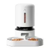 Pet feeder Aptel Granary with double bowl 5L, white