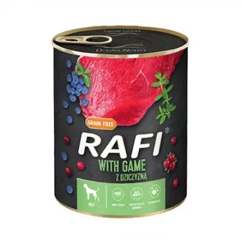 Wet dog food dolina noteci Rafi Dog venison 800 g – canned adult dog food, 78% moisture, 9% protein, 7% fat