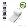 QOLTEC paper printer labels 5.7 cm width, white, 55 g/m², pack of 10 (model 51896)
