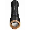 Flashlight Duracell DF2500R — black, handheld rechargeable torch