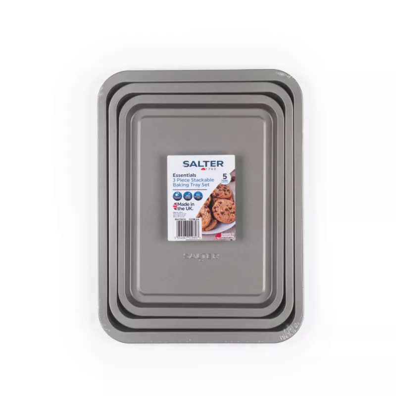 Baking tray set Salter BW13674 — 3-piece non-stick baking trays