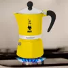 Moka pot Bialetti Rainbow Black Yellow