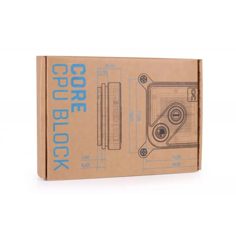 Water block Alphacool Core 1 Black Brass Copper 72mm