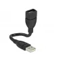 USB Cable DeLOCK 15cm USB 2.0 USB A Black