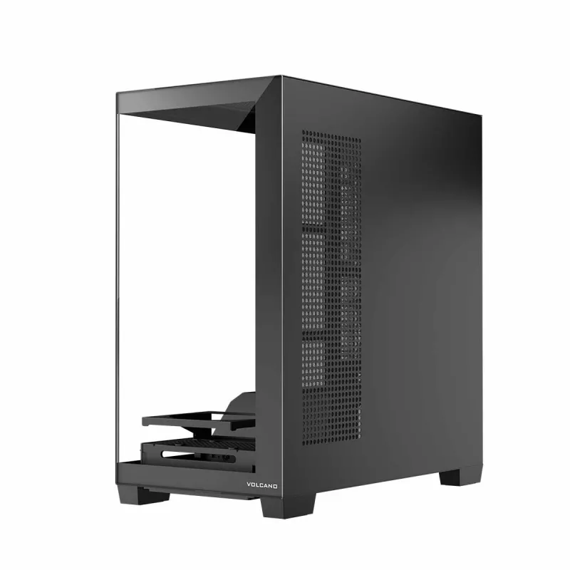 PC case MODECOM Volcano Stellar NF ATX midi tower, tempered glass, black, supports ATX/micro ATX, GPU up to 420mm, CPU cooler 175mm