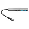 Goobay Slim 4-Port USB-Hub USB-C auf/USB-A 5 Gbit/s - -Plug USB 3.2> (76563)