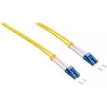 LogiLink - Patch-Cable - LC Single-Modus (M) to LC Single-Modus (M) - 0.5 m - Fibre Optic - Duplex - 9/125 micrometre - OS2 - Halogen-Free - Yellow