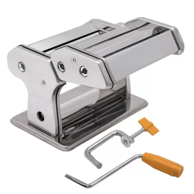 Manual pasta machine Maestro MR-1679 — stainless steel, manual noodle maker, disassemblable, parts replaceable