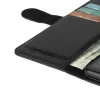 Phone wallet Krusell for Apple iPhone 12 Pro Max — black, folio case with card pocket