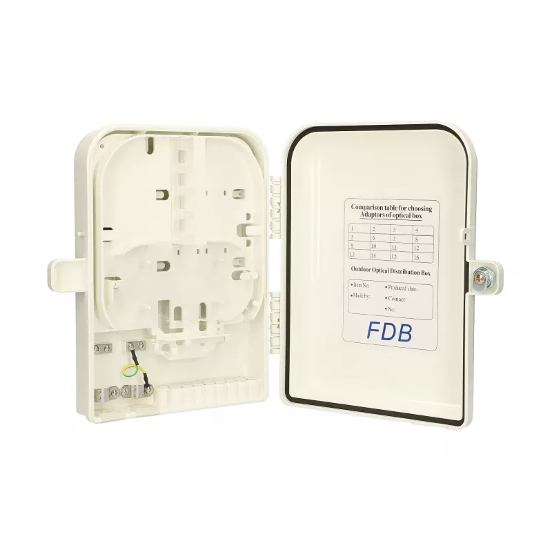 Fiber optic distribution box Extralink Edith 16 core Grey ABS