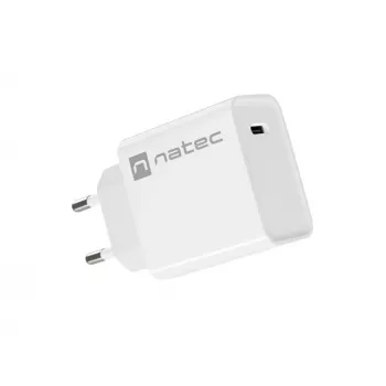 Indoor USB-C Fast Charger NATEC RIBERA 12V 20W Quick Charge 3.0 White