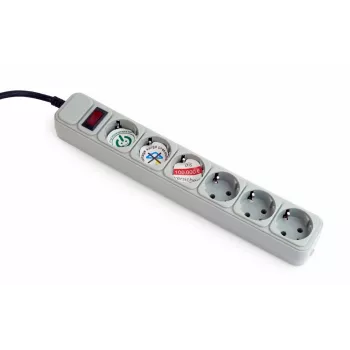 Gembird SPG6-B-6C power extension 1.8 m 6 AC outlet(s)