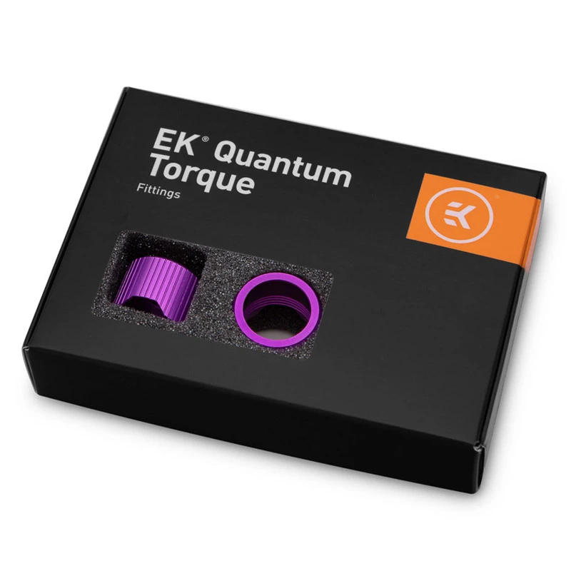 EK Water Blocks EK-Quantum Torque Compression Ring STC 16, Purple, 6-Pack