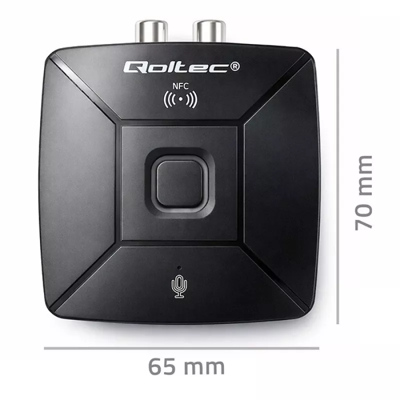 Wireless Audio HiFi transmitter receiver QOLTEC model 56981 — Bluetooth/line-in audio bridge