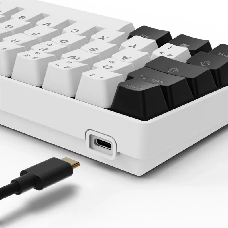 Sharkoon SGK50 S4 keyboard Home USB QWERTZ German White RGB LED 60%