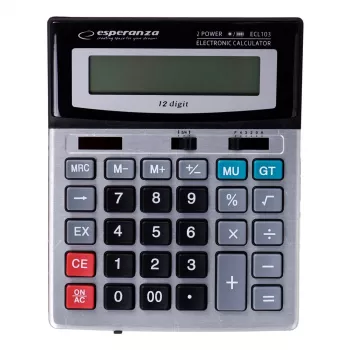 Esperanza ECL103 calculator Desktop Basic Black, Grey