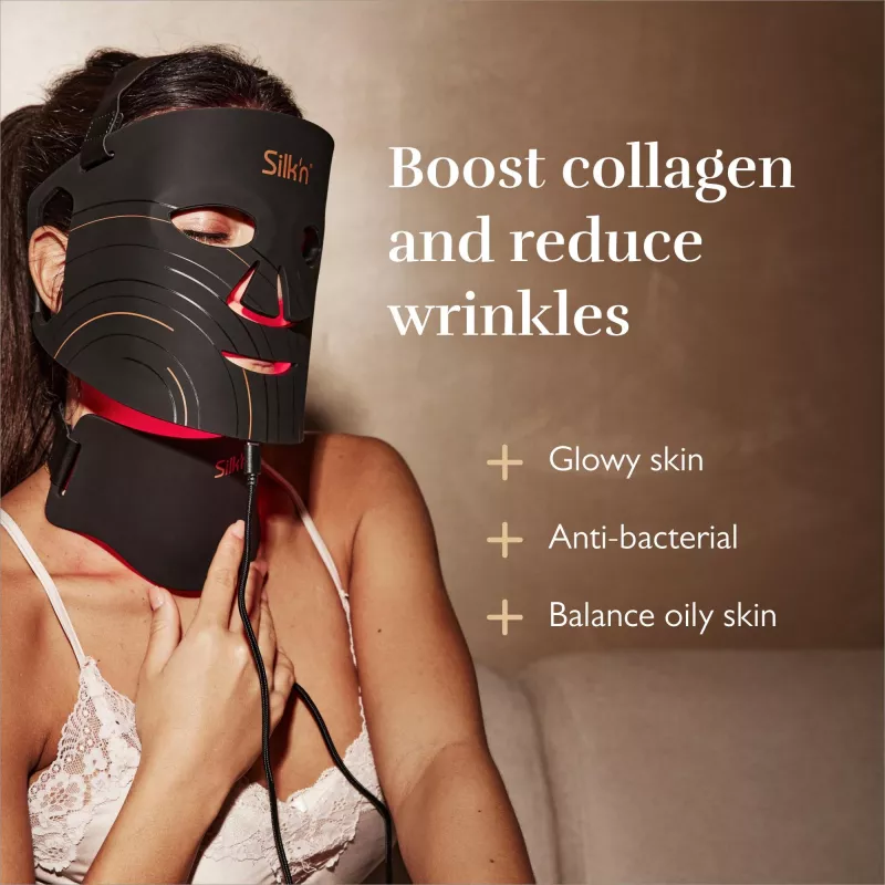 Skin light therapy device Silk'n FNLM2PEU001 — black, battery-powered, anti-aging/anti-wrinkle
