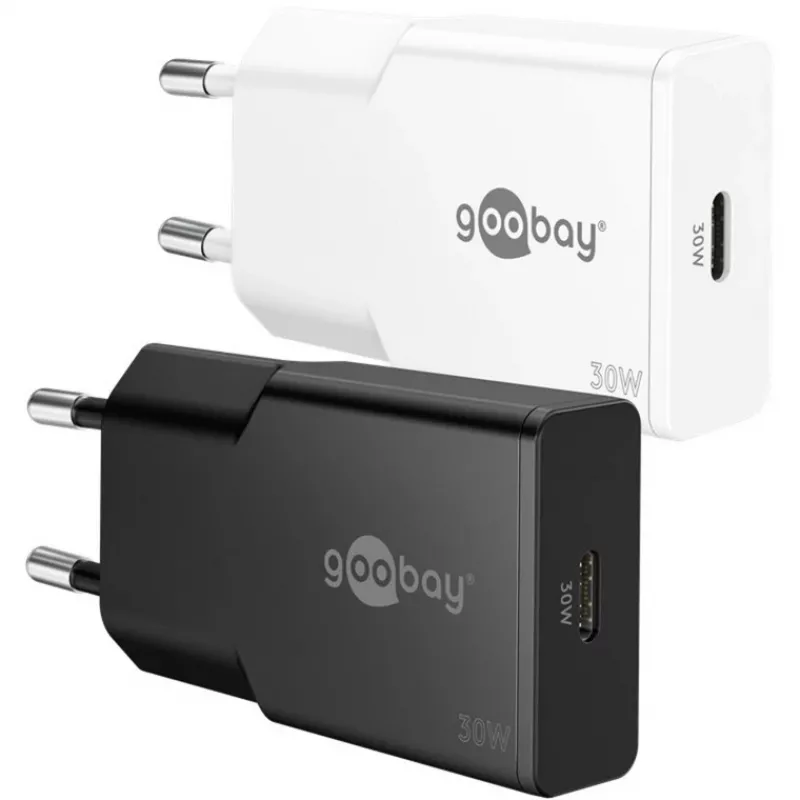 Goobay USB-C™ PD GaN Fast Charger Slim (30 W) black